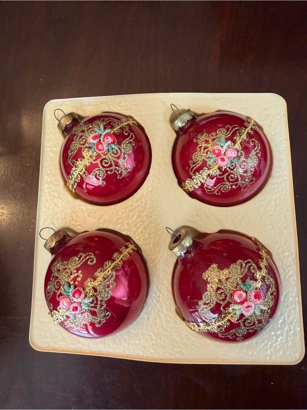 Vintage 1983 Rauch Industries "The Victoria Collection Christmas Ornaments.